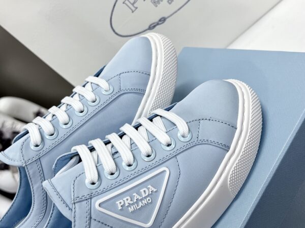 Prada Macro Re-Nylon And Brushed Sneakers Blue For Women 1.2in/30mm PRD