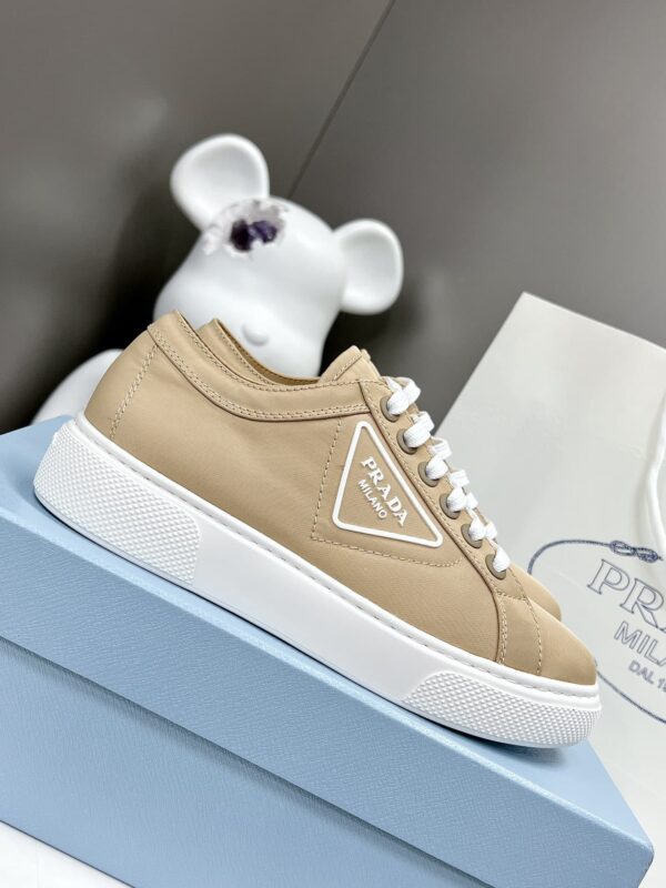 Prada Macro Re-Nylon And Brushed Sneakers Brown For Women 1.2in/30mm PRD