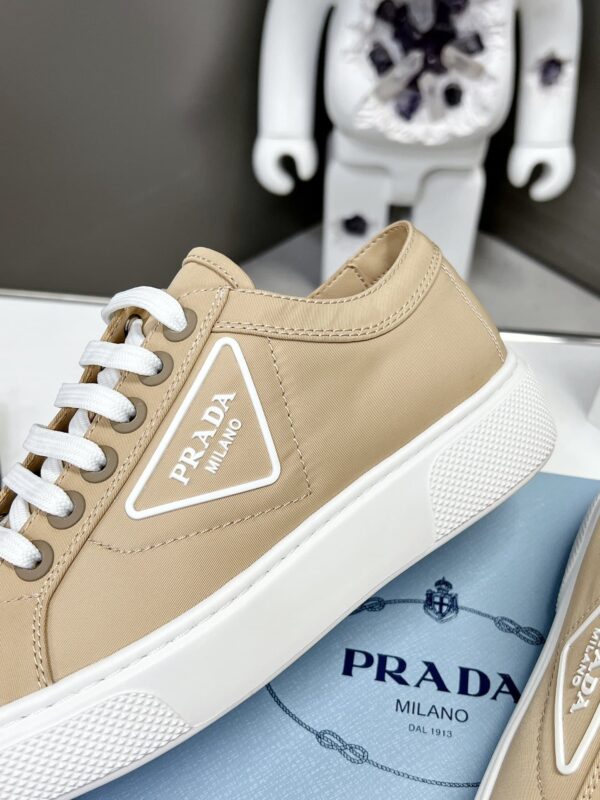 Prada Macro Re-Nylon And Brushed Sneakers Brown For Women 1.2in/30mm PRD