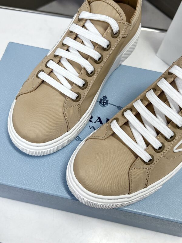 Prada Macro Re-Nylon And Brushed Sneakers Brown For Women 1.2in/30mm PRD