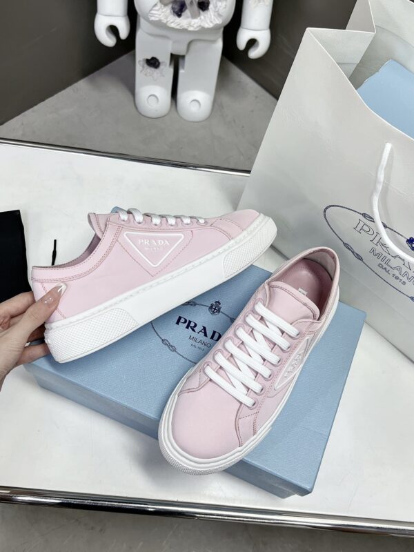Prada Macro Re-Nylon And Brushed Sneakers Pink For Women 1.2in/30mm PRD