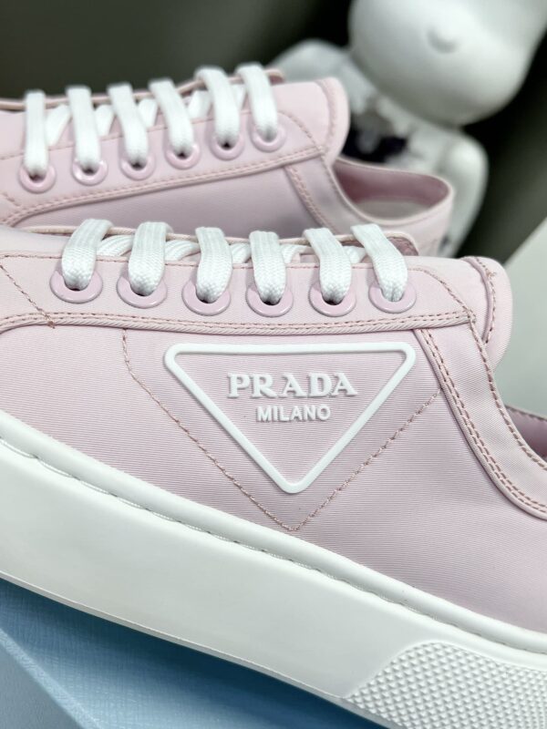 Prada Macro Re-Nylon And Brushed Sneakers Pink For Women 1.2in/30mm PRD