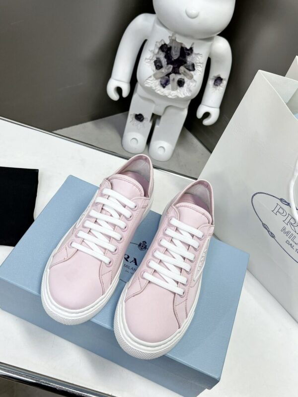 Prada Macro Re-Nylon And Brushed Sneakers Pink For Women 1.2in/30mm PRD