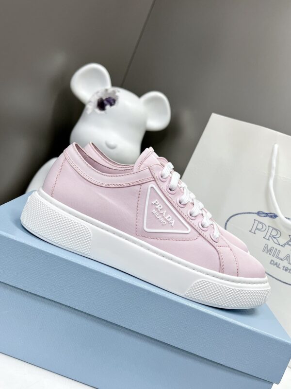 Prada Macro Re-Nylon And Brushed Sneakers Pink For Women 1.2in/30mm PRD