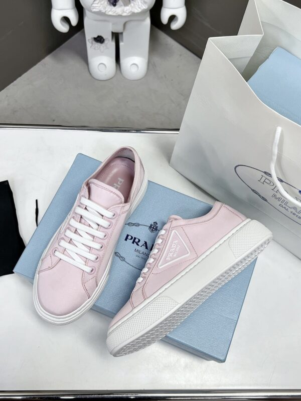 Prada Macro Re-Nylon And Brushed Sneakers Pink For Women 1.2in/30mm PRD