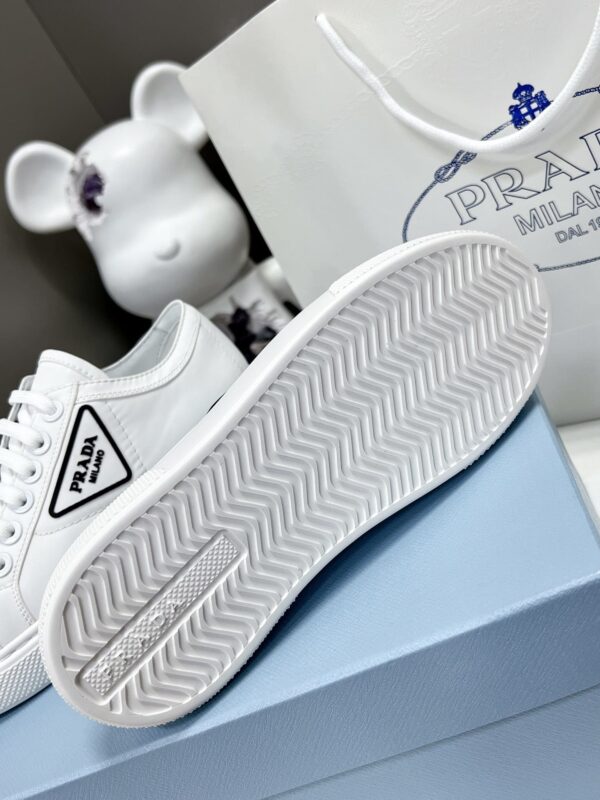 Prada Macro Re-Nylon And Brushed Sneakers White For Women 1.2in/30mm PRD