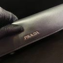 Prada Medium Saffiano Double Bag Black For Women, Women's Bags 13in/33cm 1BG775_2A4A_F0LJ4_V_OOO