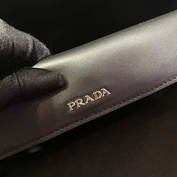 Prada Medium Saffiano Double Bag Black For Women, Women's Bags 13in/33cm 1BG775_2A4A_F0LJ4_V_OOO