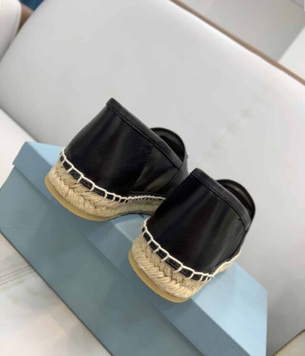 Prada Mesh And Nappa Espadrilles Black For Women 0.8in/20mm PRD 1S805M_3U09_F0002_F_020
