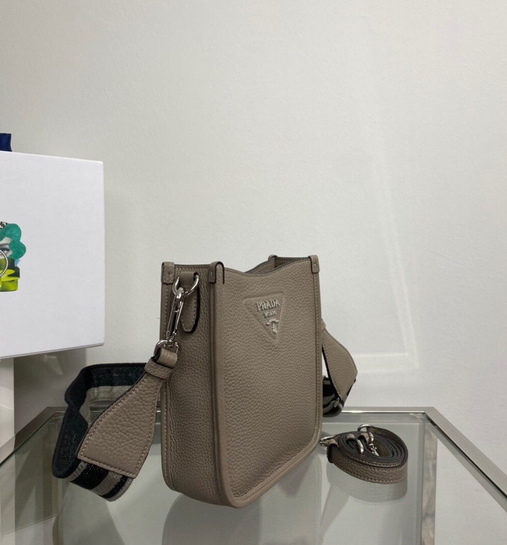 Prada Mini Shoulder Bag Beige For Women, Women's Bags 7.9in/20cm