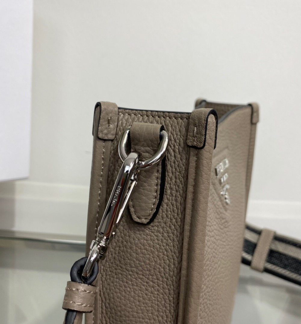 Prada Mini Shoulder Bag Beige For Women, Women's Bags 7.9in/20cm