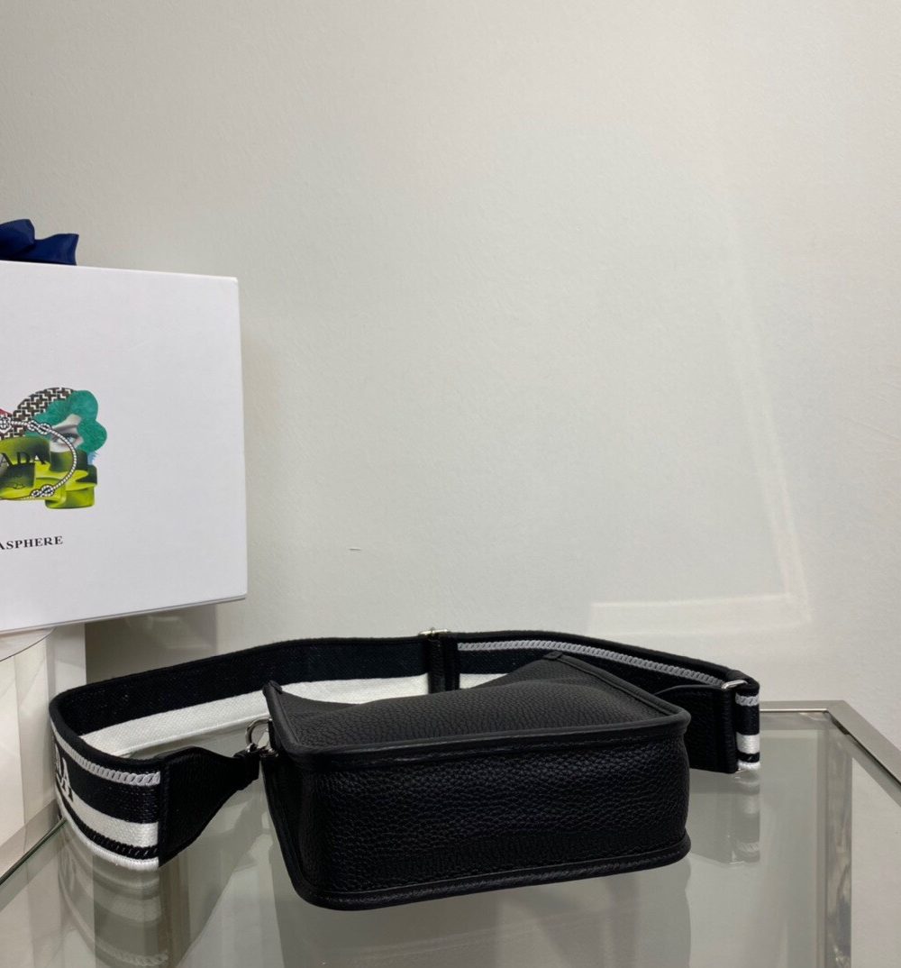 Prada Mini Shoulder Bag Black For Women, Women's Bags 7.9in/20cm