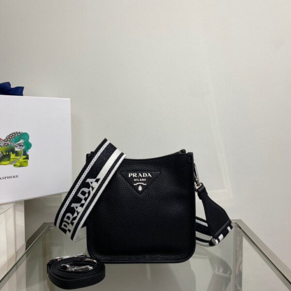 Prada Mini Shoulder Bag Black For Women, Women's Bags 7.9in/20cm