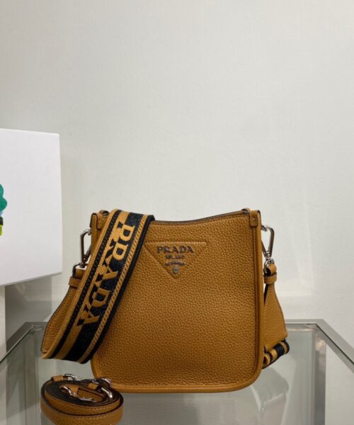 Prada Mini Shoulder Bag Brown For Women, Women's Bags 7.9in/20cm 1BH191_2DKV_F02Z8_V_3OO