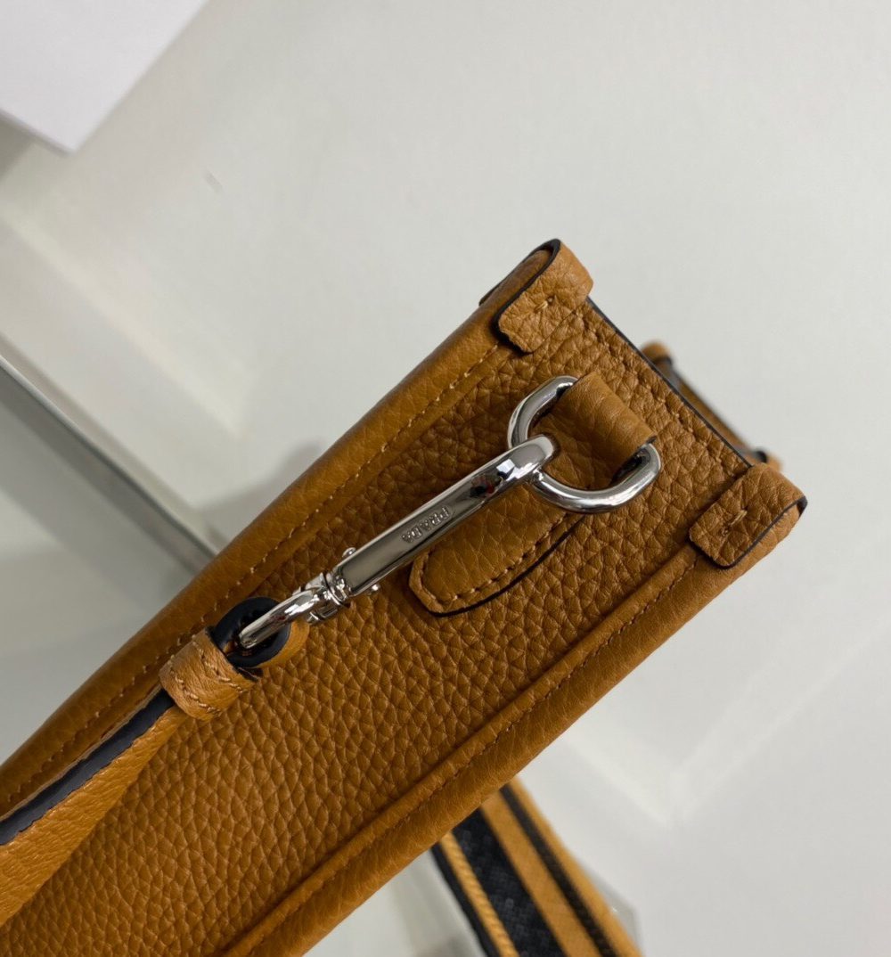 Prada Mini Shoulder Bag Brown For Women, Women's Bags 7.9in/20cm 1BH191_2DKV_F02Z8_V_3OO