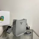Prada Mini Shoulder Bag Grey For Women, Women's Bags 7.9in/20cm