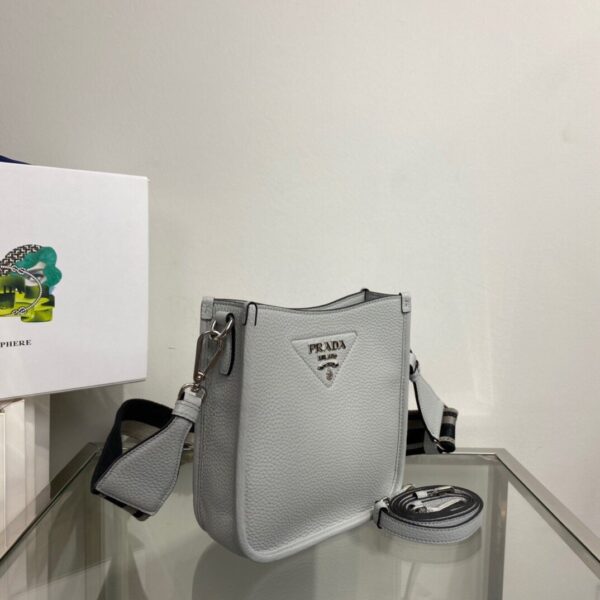 Prada Mini Shoulder Bag Grey For Women, Women's Bags 7.9in/20cm