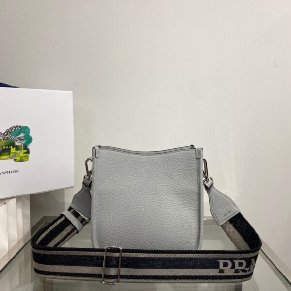 Prada Mini Shoulder Bag Grey For Women, Women's Bags 7.9in/20cm