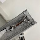 Prada Mini Shoulder Bag Grey For Women, Women's Bags 7.9in/20cm