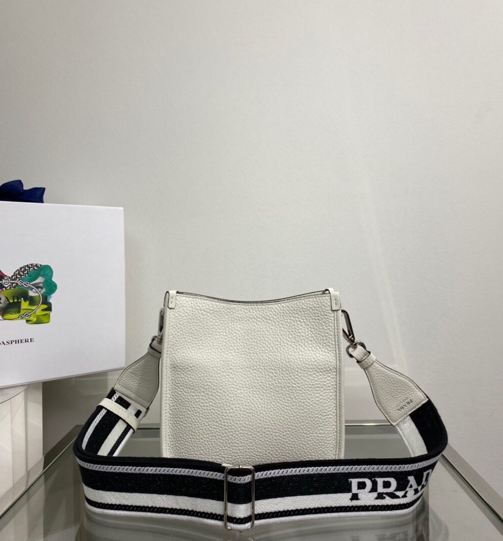 Prada Mini Shoulder Bag White For Women, Women's Bags 7.9in/20cm