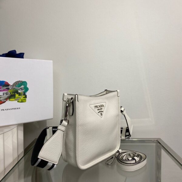 Prada Mini Shoulder Bag White For Women, Women's Bags 7.9in/20cm