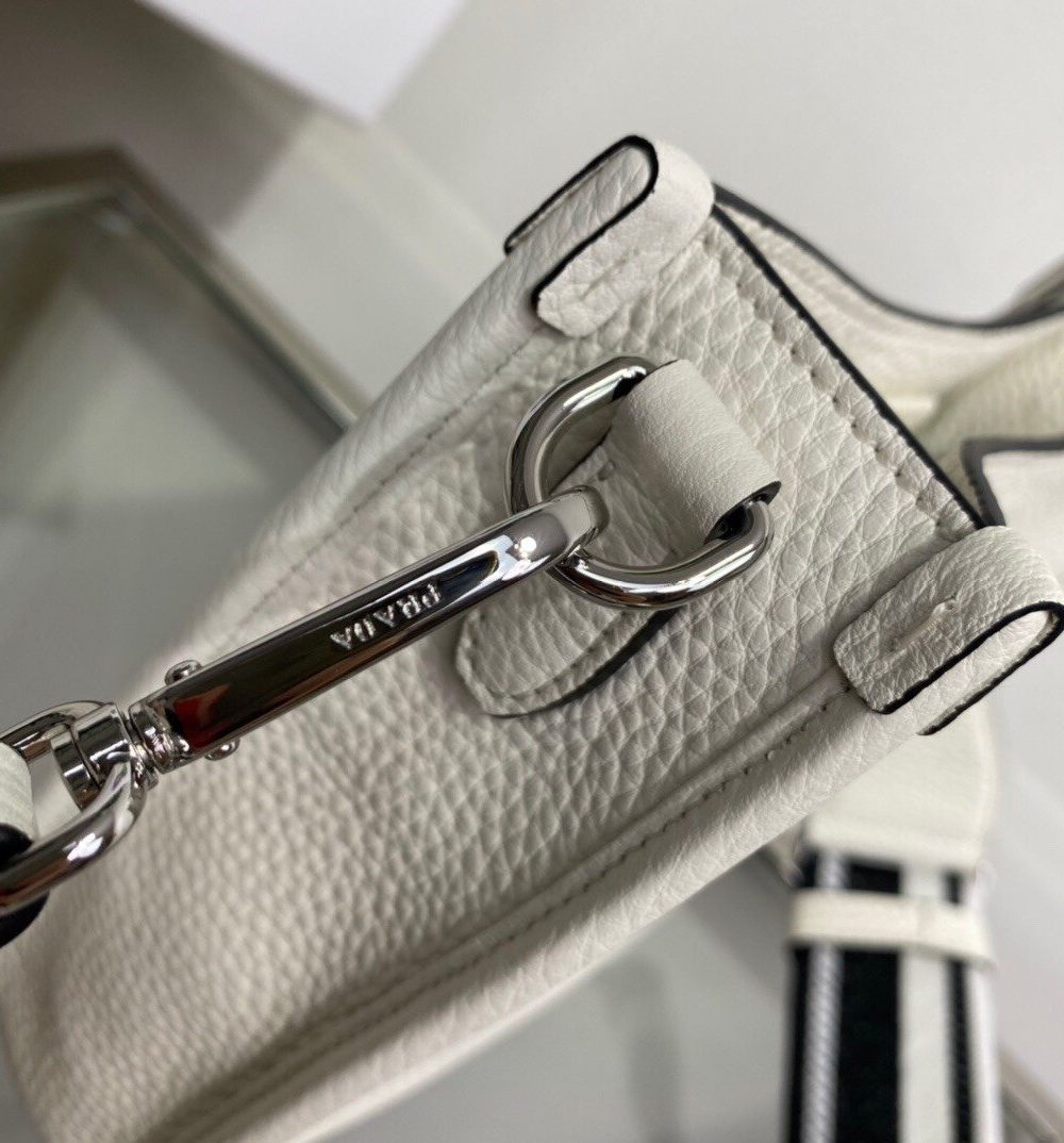 Prada Mini Shoulder Bag White For Women, Women's Bags 7.9in/20cm