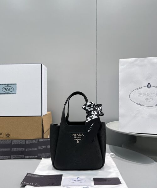 Prada Mini Tote Black For Women, Women's Bags 7.5in/19cm