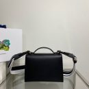 Prada Monochrome Saffiano Bag Black For Women, Women's Bags 8.2in/21cm 1BD317_2ERX_F0002_V_3O3