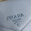 Prada Monochrome Saffiano Bag Blue For Women, Women's Bags 8.2in/21cm 1BD317_2ERX_F02TG_V_3O3