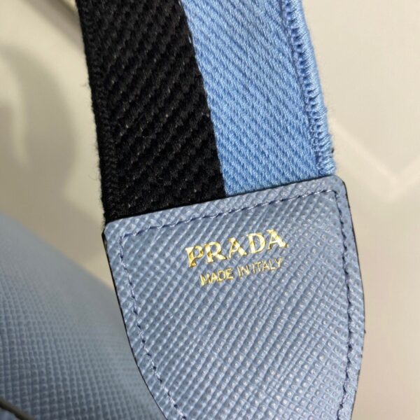 Prada Monochrome Saffiano Bag Blue For Women, Women's Bags 8.2in/21cm 1BD317_2ERX_F02TG_V_3O3