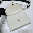 Prada Monochrome Saffiano Bag White For Women, Women's Bags 8.2in/21cm 1BD317_2ERX_F0009_V_3O3
