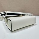 Prada Monochrome Saffiano Bag White For Women, Women's Bags 8.2in/21cm 1BD317_2ERX_F0009_V_3O3