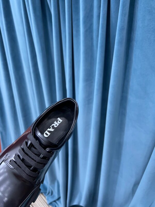 Prada Monolith Brushed Lace-Up Shoes Black For Women 2.4in/60mm PRD 2EE356_B4L_F0002