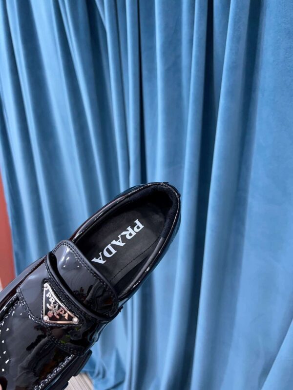 Prada Monolith Brushed Loafers Black For Women 2.4in/60mm PRD 2DE129_B4L_F0002 