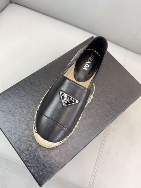 Prada Nappa Espadrillas Black For Women 0.8in/20mm PRD