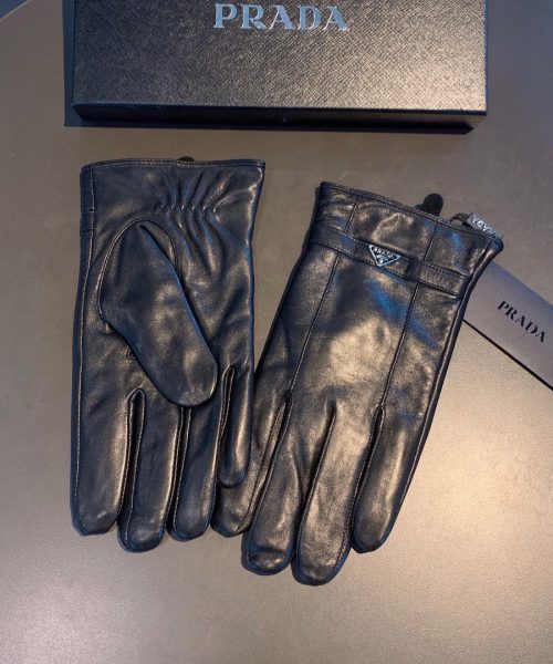 Prada Nappa Gloves In Black