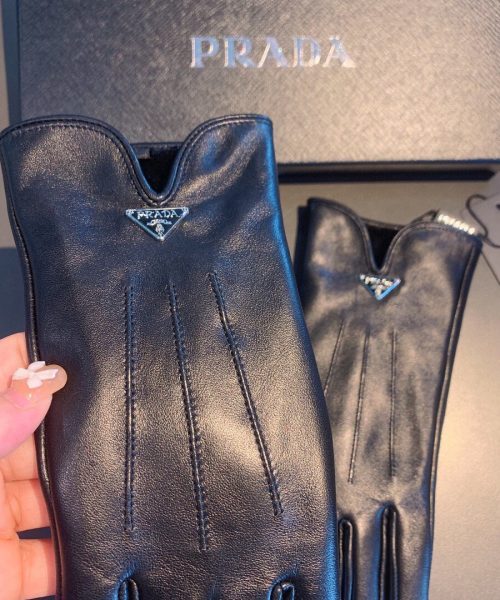 Prada Nappa Gloves In Black