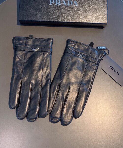 Prada Nappa Gloves In Black