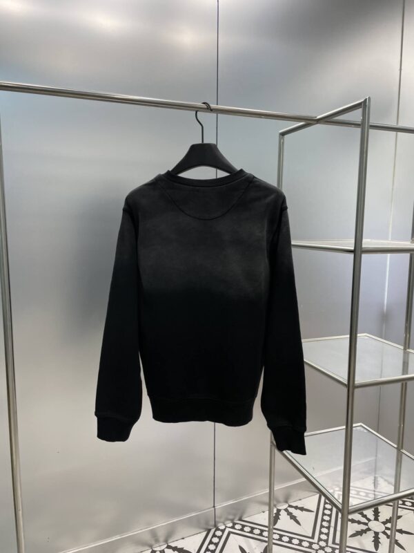 Prada Oversized Garment-Dyed Cotton Sweatshirt Black For Women