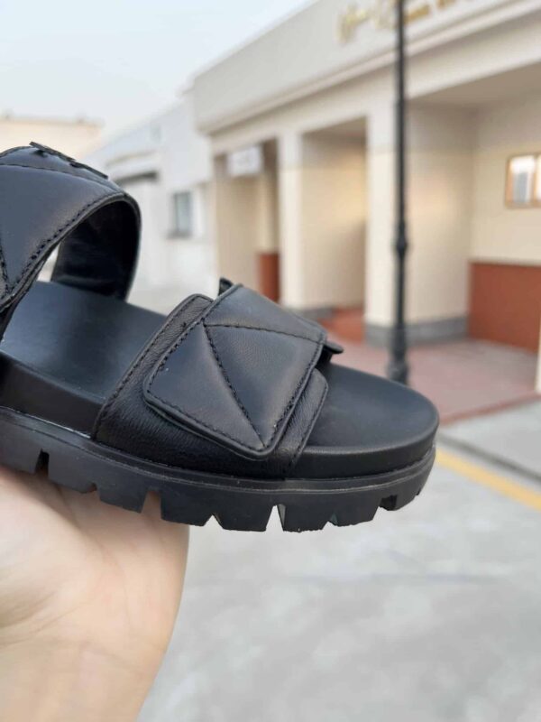 Prada Padded Nappa Slides Black For Women 0.8in/20mm PRD 