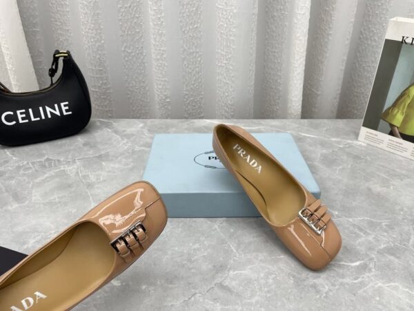 Prada Patent Pumps Brown For Women 3.5in/90mm PRD