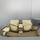 Prada Pocket Nylon And Brushed Bag Beige For Women, Women's Bags 9in/23cm 1BD295_789_F0F24_V_BFO
