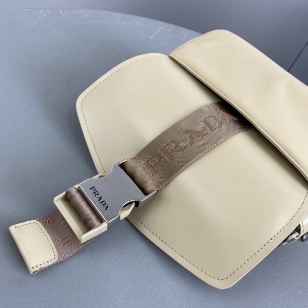 Prada Pocket Nylon And Brushed Bag Beige For Women, Women's Bags 9in/23cm 1BD295_789_F0F24_V_BFO