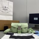 Prada Pocket Nylon And Brushed Bag Beige For Women, Women's Bags 9in/23cm 1BD295_789_F0F24_V_BFO