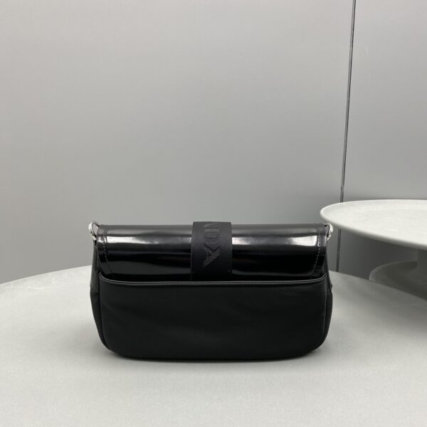Prada Pocket Nylon And Brushed Bag Black For Women, Women's Bags 9in/23cm 1BD295_789_F0002_V_BFO