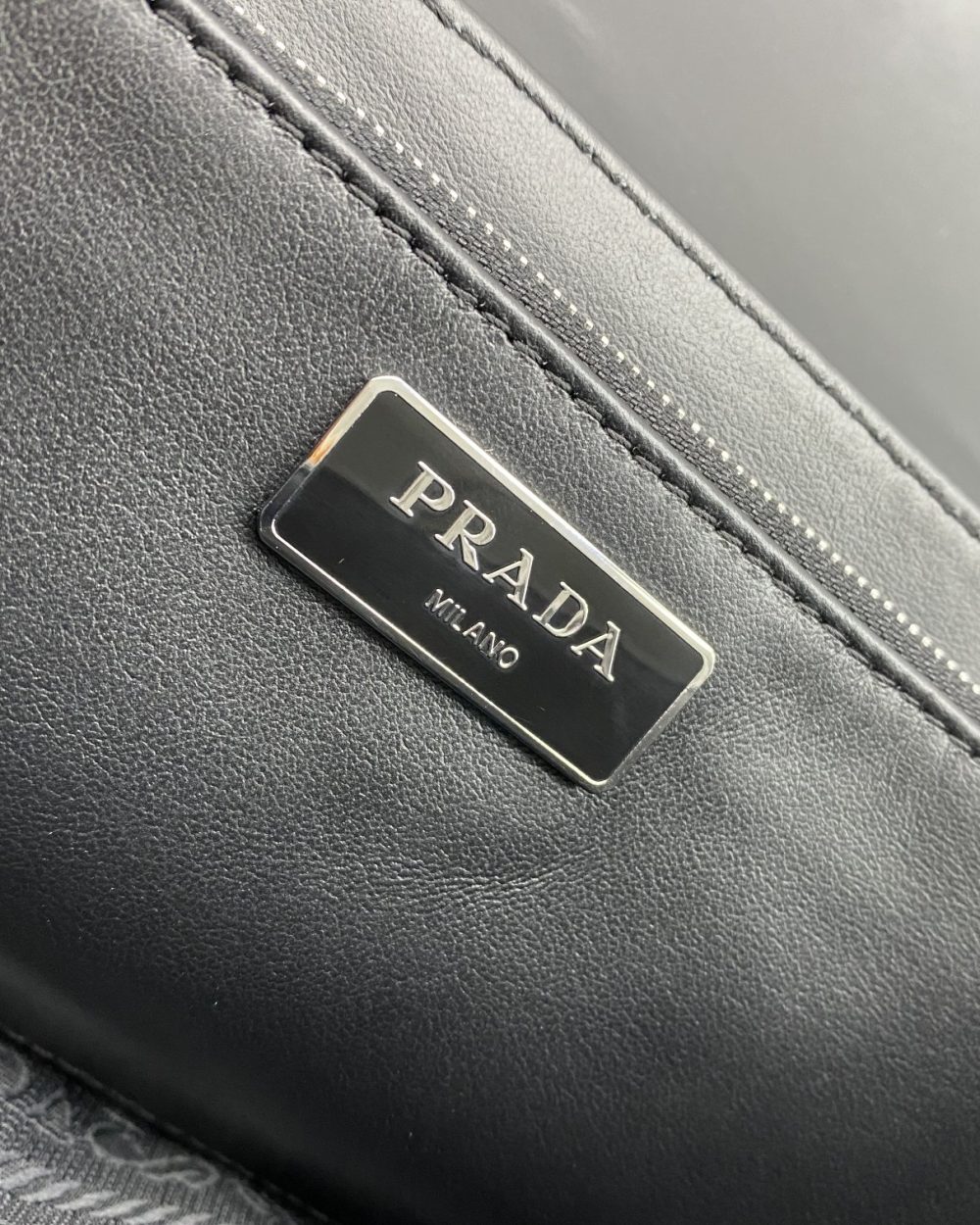 Prada Pocket Nylon And Brushed Bag Black For Women, Women's Bags 9in/23cm 1BD295_789_F0002_V_BFO