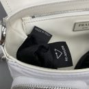 Prada Pocket Nylon And Brushed Bag White For Women, Women's Bags 9in/23cm 1BD295_789_F0009_V_BFO