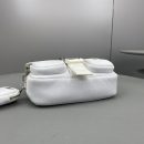 Prada Pocket Nylon And Brushed Bag White For Women, Women's Bags 9in/23cm 1BD295_789_F0009_V_BFO