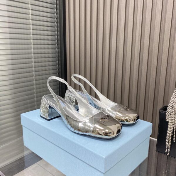 Prada Prada - Color Block With Rear Bridle Block Silver For Women PRD