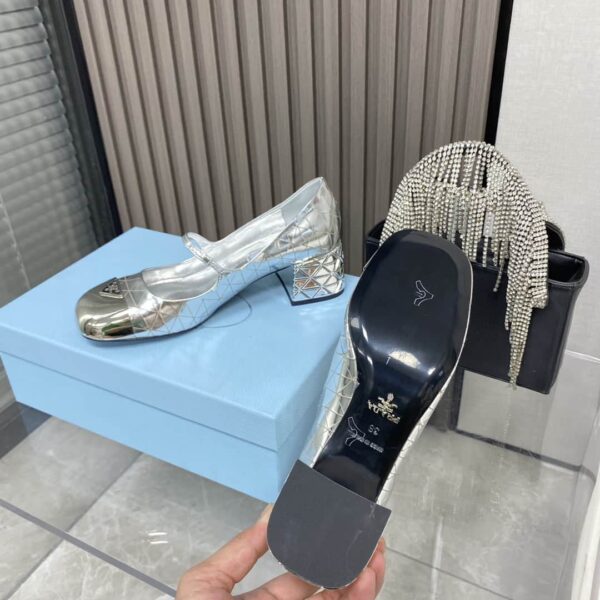 Prada Prada - Color Block With Rear Bridle Block Silver For Women PRD